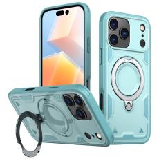 N/A - Mobilskal till iPhone 17 Pro Plast Milit&auml;rskydd med St&auml;ll - Bl&aring;
