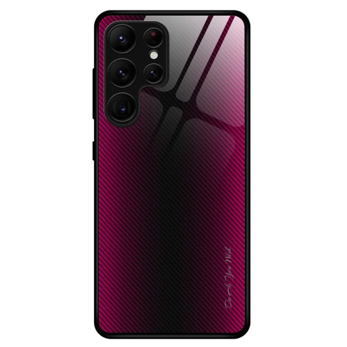 OEM - Galaxy S23 Ultra Skal Carbon Fiber - Rosé