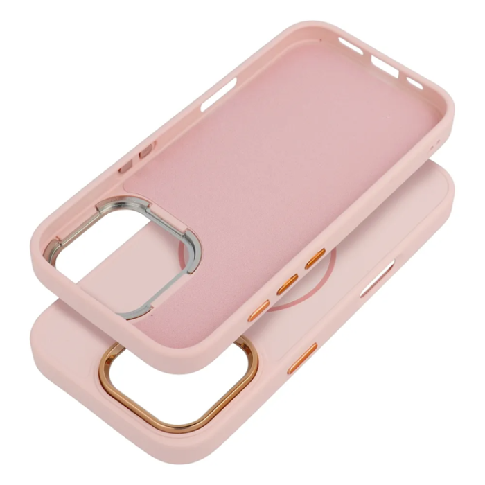 A-One Brand - iPhone 16e Mobilskal Magsafe Frame - Puderrosa