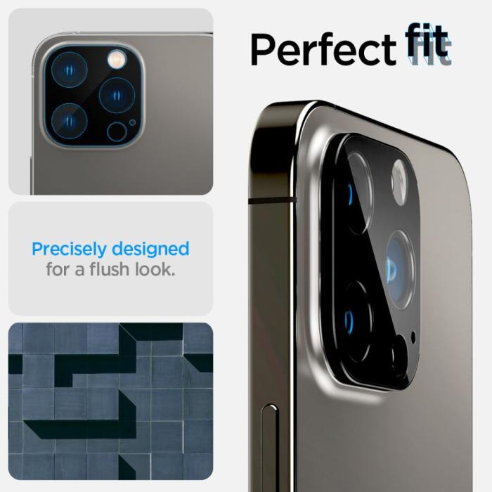 Spigen - Spigen [2-PACK] iPhone 14 Pro/14 Pro Max Kameralinsskydd i Härdat Glas