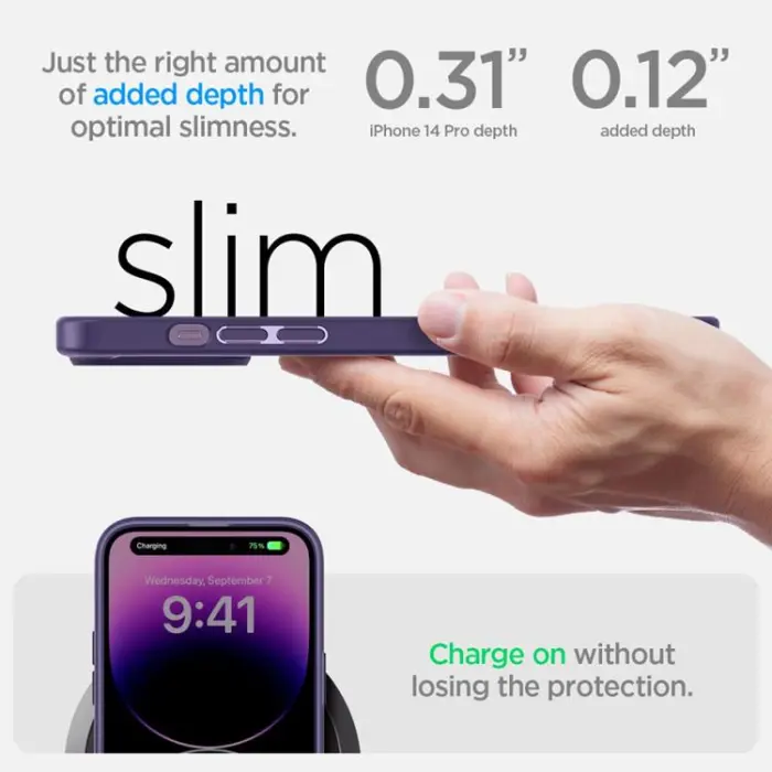 UTGATT - Spigen iPhone 14 Pro Skal Ultra Hybrid - Deep Lila