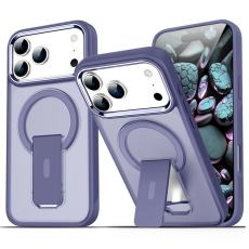 A-One Brand - iPhone 17 Pro Mobilskal MagSafe PC+TPU med Kickstand - Lila