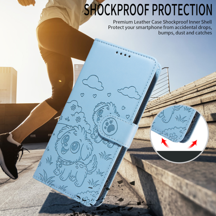 A-One Brand - iPhone 17 Pro Plånboksfodral RFID med handledsrem - Blå