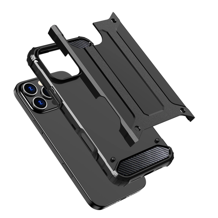 OEM - iPhone 16 Pro Max Mobilskal Hybrid Armor - Svart
