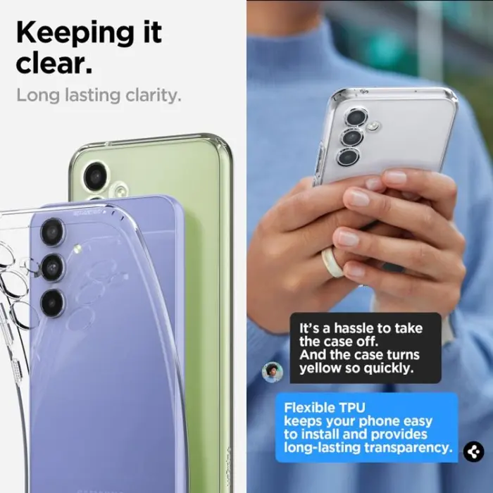 Spigen - Spigen Galaxy A54 5G Mobilskal Liquid Crystal - Clear