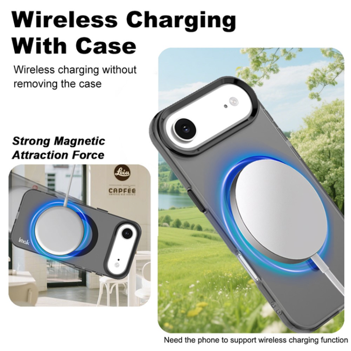Imak - IMAK iPhone 17 Air Mobilskal MagSafe Anti Drop - Svart
