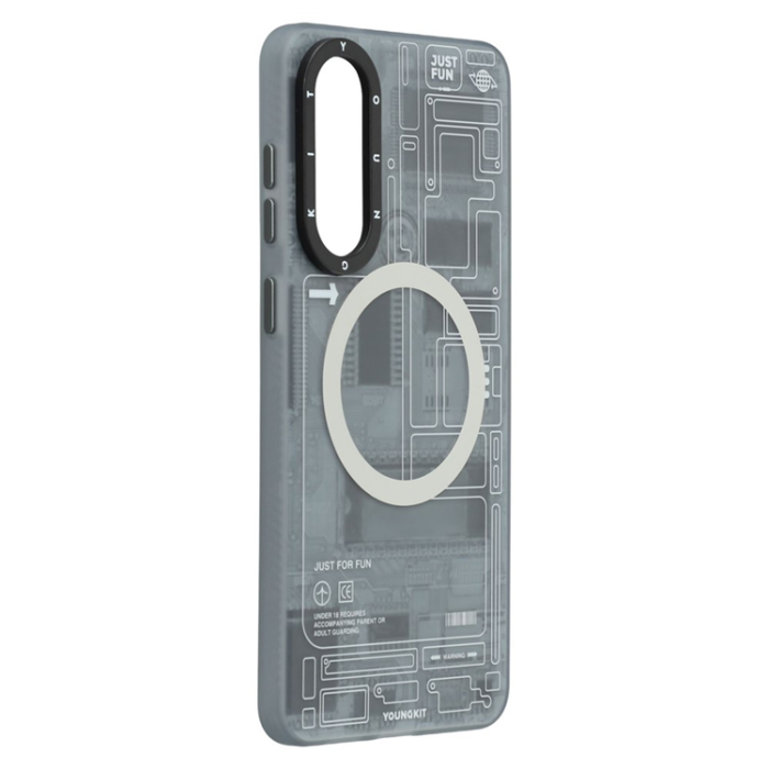 YOUNGKIT - YOUNGKIT Galaxy S25 Edge Mobilskal MagSafe IMD Circuit - Svart