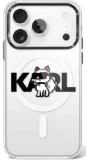 KARL LAGERFELD - Karl Lagerfeld iPhone 17 Pro Mobilskal Magsafe Choupette Sketch Logo - Clear