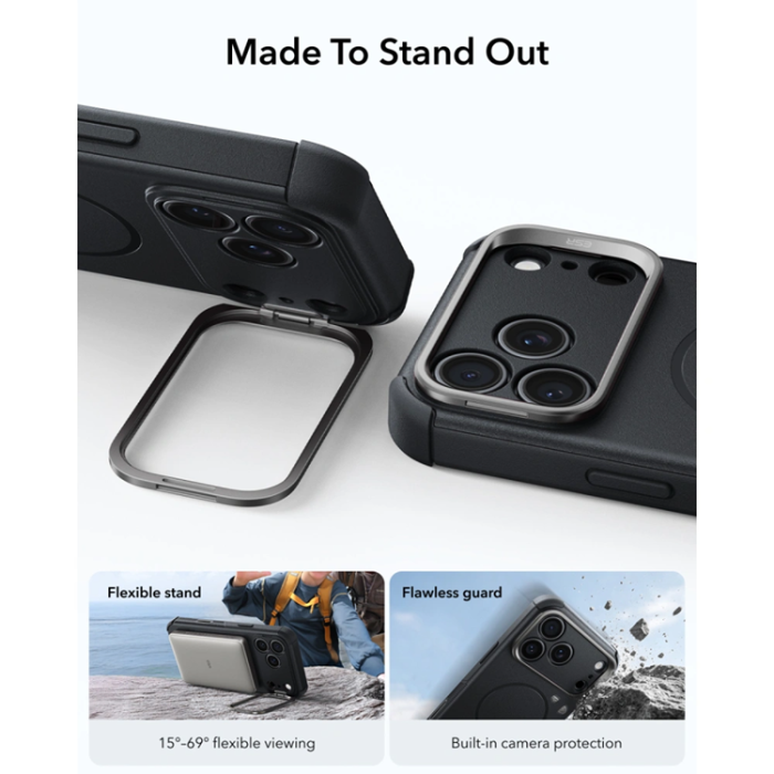 ESR - ESR Mobilskal För iPhone 17 Pro Max/18 Pro Max Magsafe Cyber Tough Kickstand