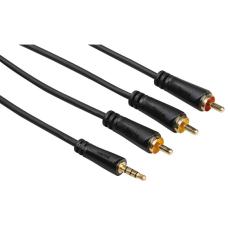 Hama - HAMA Kabel 4pin 3,5mm-3xRCA Guld Svart 3m