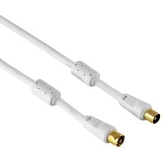 Hama - HAMA Kabel Antenn 95dB Ferrit Guld Vit 3m