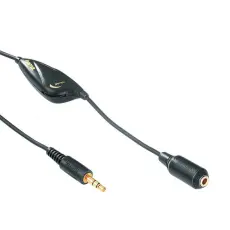 Hama - HAMA Kabel 3,5mm-3,5mm 3 m Hane-Hona Med Volymregl. TL