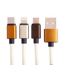SQUISH - SQUISH Laddningskabel 1,2m Cam 3in1 USB-C/Micro/Lightning