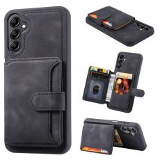OEM - Pl&aring;nboksfodral f&ouml;r Samsung Galaxy S26 TPU + &Auml;kta l&auml;der - Svart