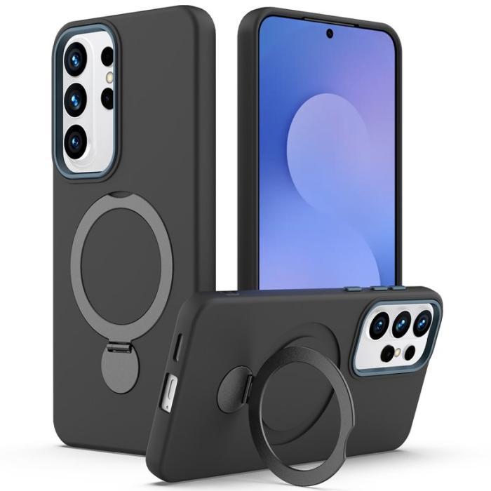 OEM - Mobilskal för Samsung Galaxy S26 Ultra Magnetiskt Ring Kickstand - Svart
