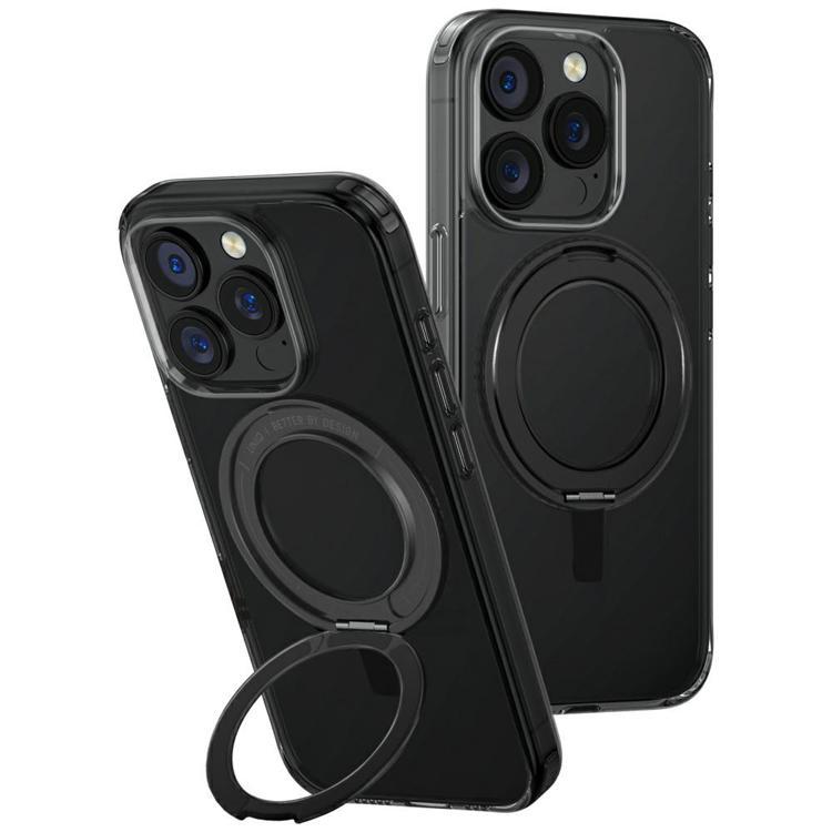 UNIQ iPhone 16 Pro Mobilskal Swivix 360 Kickstand - Svart | 2353 | AlltMobil