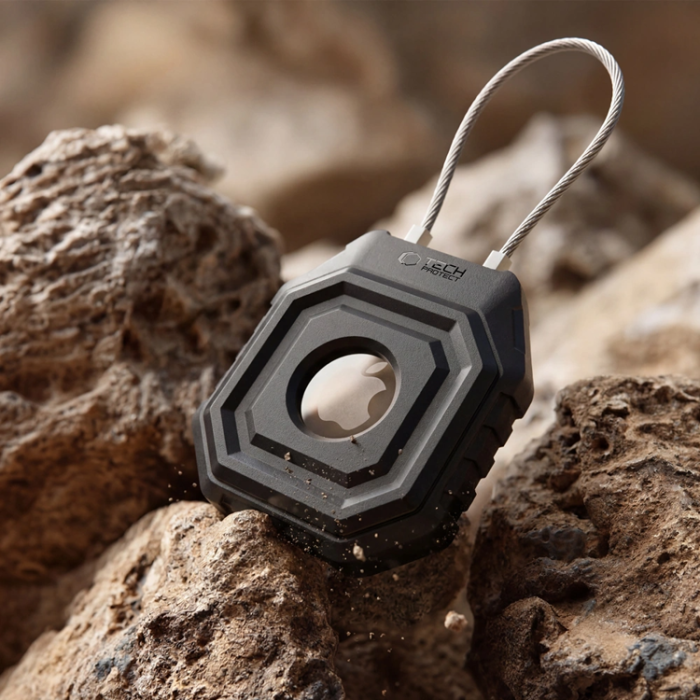 Tech-Protect - Tech-Protect Apple Airtag 1/2 Kevlar Seal - Svart