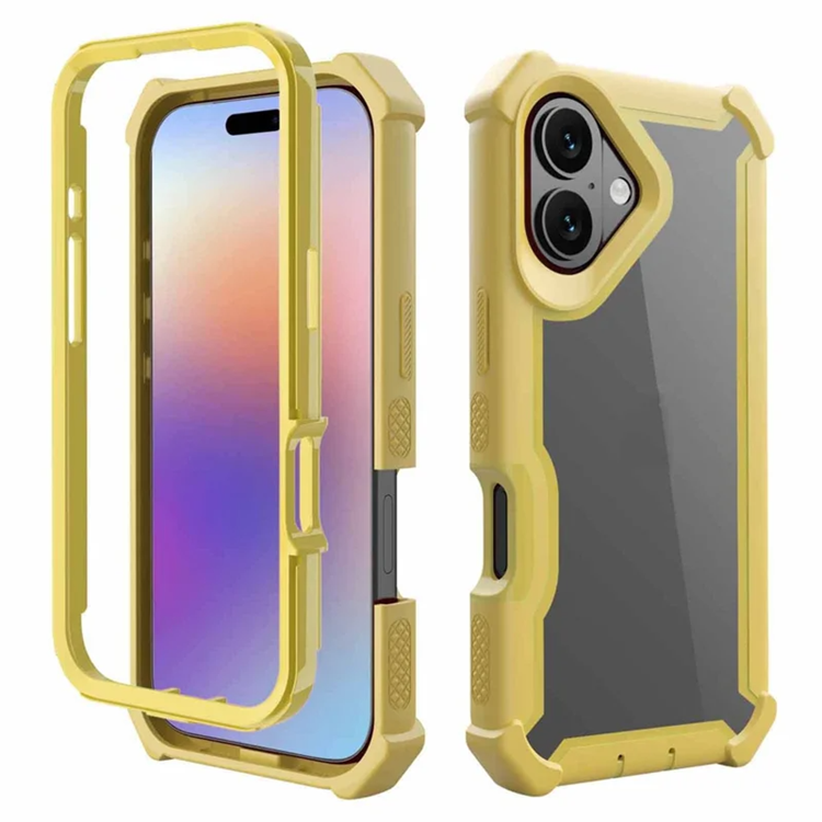 iPhone 17 Mobilskal TPU + PC Shockproof - Guld | 2353 | AlltMobil