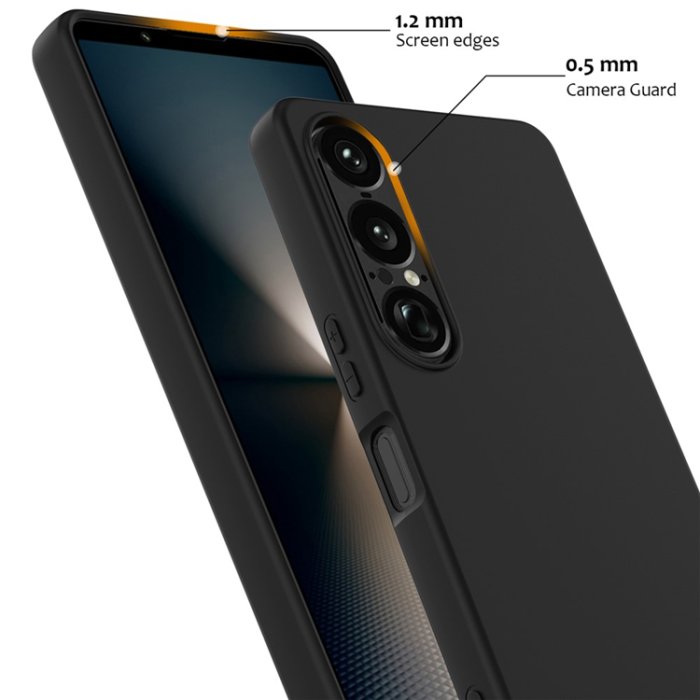 A-One Brand - Sony Xperia 1 VII Mobilskal MagSafe Non-Slip Liquid Silikon - Svart