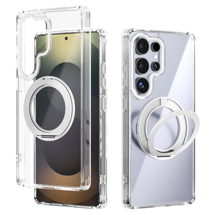 ABEEL - ABEEL Q-LUCK Mobilskal till Samsung Galaxy S25 Ultra Silver Shockproof