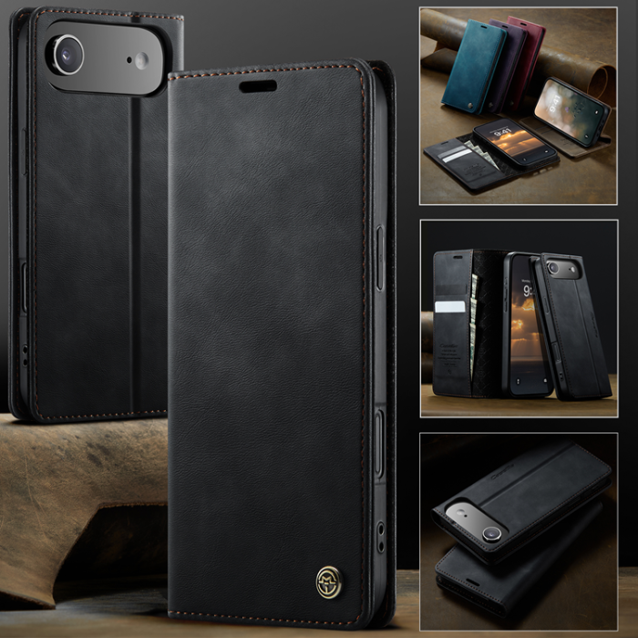 Caseme - Caseme iPhone Air Plånboksfodral RFID Blocking 033 - Svart