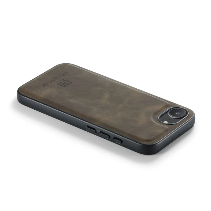 DG.MING - DG.MING iPhone 16e Mobilskal Hybrid Läder - Coffee