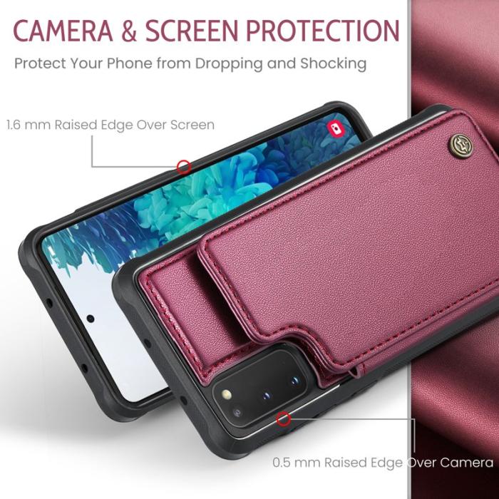 Caseme - CASEME C22 Fodral för Samsung Galaxy S20 FE 5G - Röd