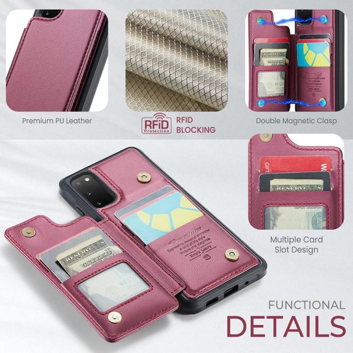 Caseme - CASEME C22 Fodral för Samsung Galaxy S20 FE 5G - Röd