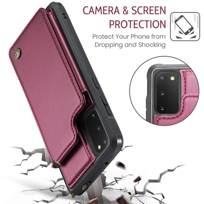 Caseme - CASEME C22 Fodral för Samsung Galaxy S20 FE 5G - Röd
