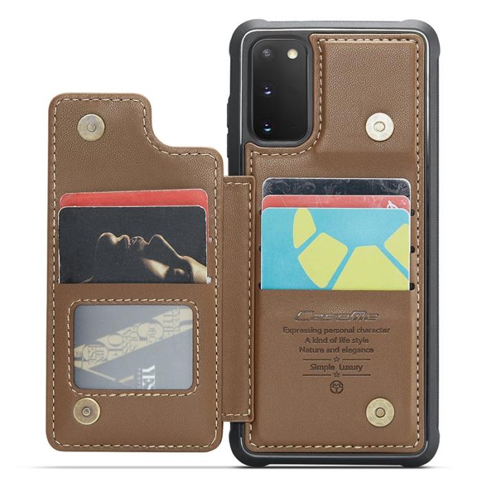 Caseme - CASEME C22 Fodral för Samsung Galaxy S20 FE - Brun