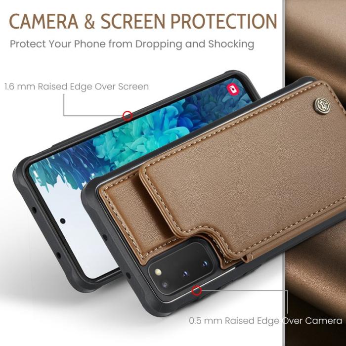 Caseme - CASEME C22 Fodral för Samsung Galaxy S20 FE - Brun