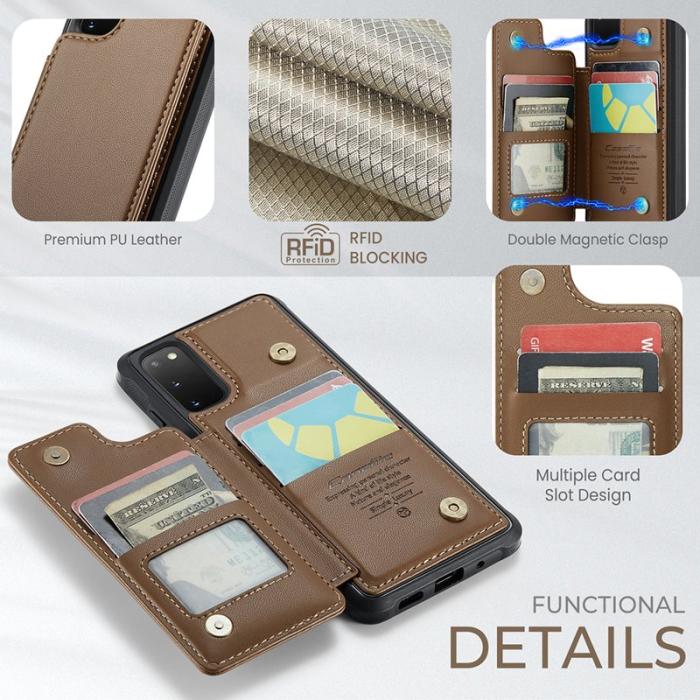 Caseme - CASEME C22 Fodral för Samsung Galaxy S20 FE - Brun