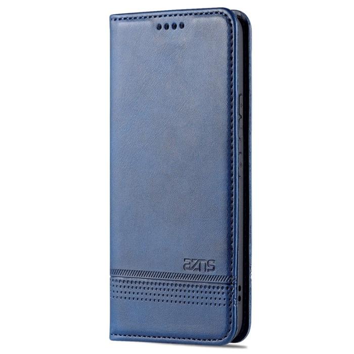 AZNS - AZNS Samsung Galaxy S22 Plånboksfodral Konstläder - Blå