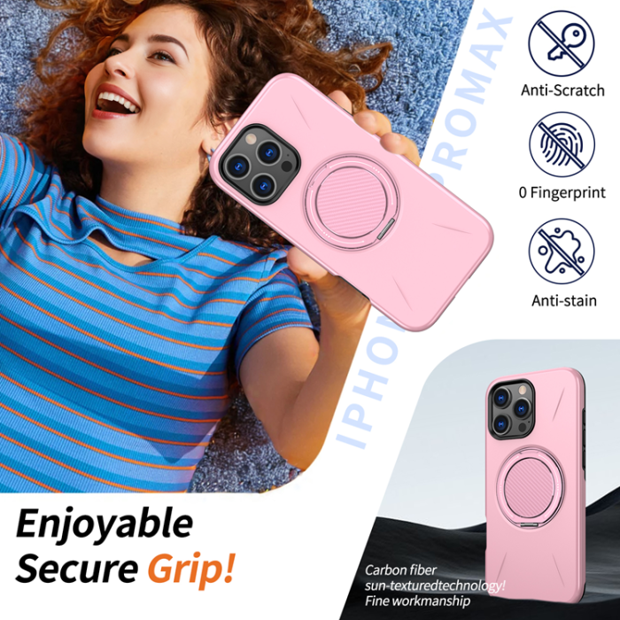 A-One Brand - iPhone 16 Pro Mobilskal MagSafe Rotating Kickstand TPU + PC