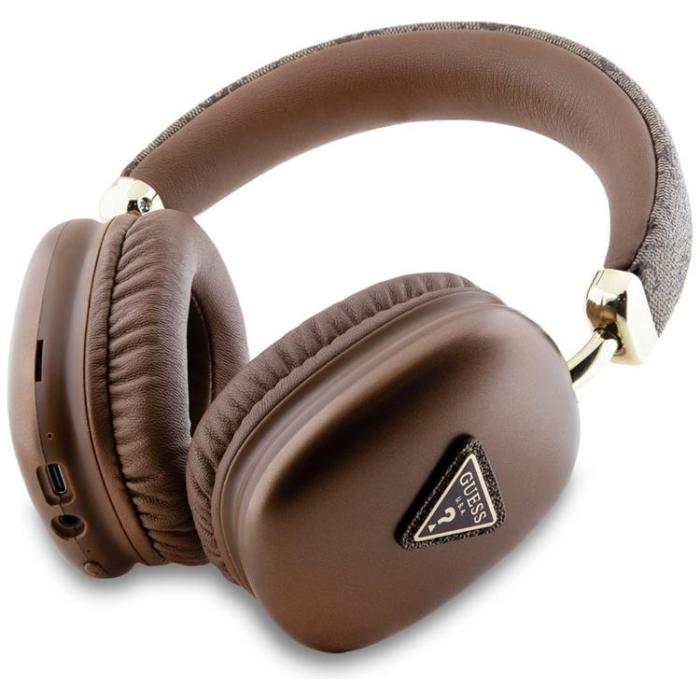 Guess - Guess Over-Ear Hörlurar Bluetooth 5.3 4G Triangle Logo - Brun