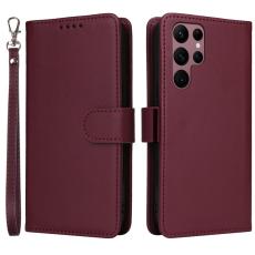 BETOPNICE - BETOPNICE Samsung Galaxy S22 Ultra 5G Pl&aring;nboksfodral Konstl&auml;der - Vinr&ouml;d