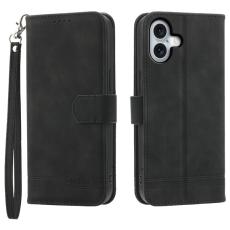 DIERFENG - DIERFENG DF-03 Pl&aring;nboksfodral f&ouml;r iPhone 17 Konstl&auml;der - Svart