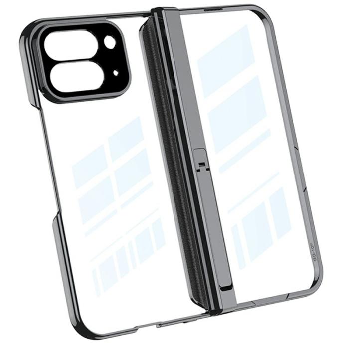 GKK - GKK Google Pixel 10 Pro Fold Fodral - Klar PC med Tempererat Glas - Svart