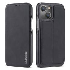LC.imeeke - LC.IMEEKE iPhone 15 Fodral KonstL&auml;der - Svart