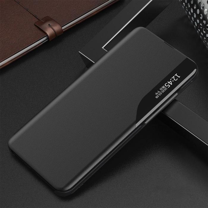 Ruhtel - Eco Läder View Case till Samsung Galaxy A32 5G - Svart
