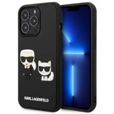 UTGATT1 - Karl Lagerfeld iPhone 13/13 Pro Skal Karl & Choupette Ikonik 3D - Svart