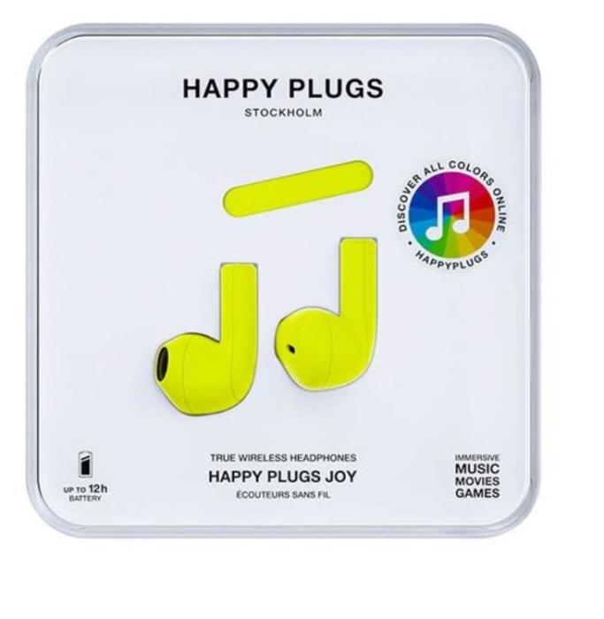 Happy Plugs - Happy Plugs Joy Hörlur In-Ear TWS - Neon Gul