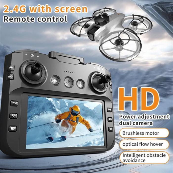 OEM - HD FPV Drönare Borstlös Optisk Flöde med 4.3