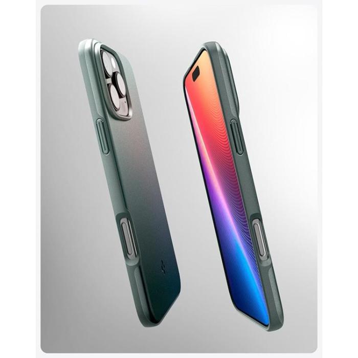 Spigen - Spigen iPhone 16 Pro Max Mobilskal MagSafe Thin Fit - Grön
