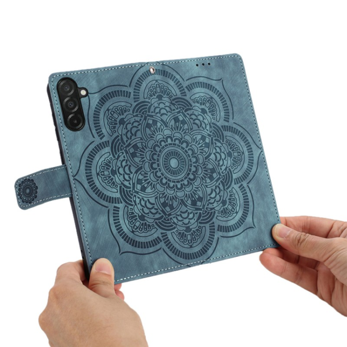 WANLONFENG - WANLONFENG Galaxy A26 Plånboksfodral med 2Pcs Härdat Glas MTL