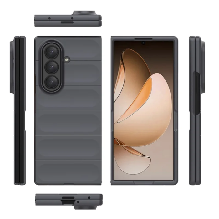 A-One Brand - Galaxy Z Fold 7 5G Mobilskal Anti-Drop - Mörkgrå