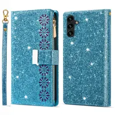 OEM - Starry Sky Samsung Galaxy S26 Fodral &Auml;kta L&auml;der - Bl&aring;