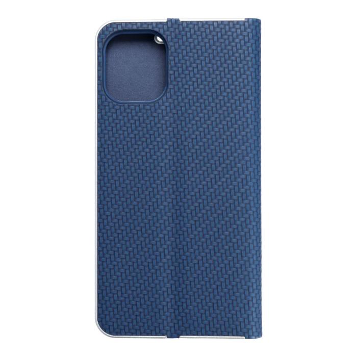 OEM - Forcell iPhone 14 Plånboksfodral Luna Carbon Blå