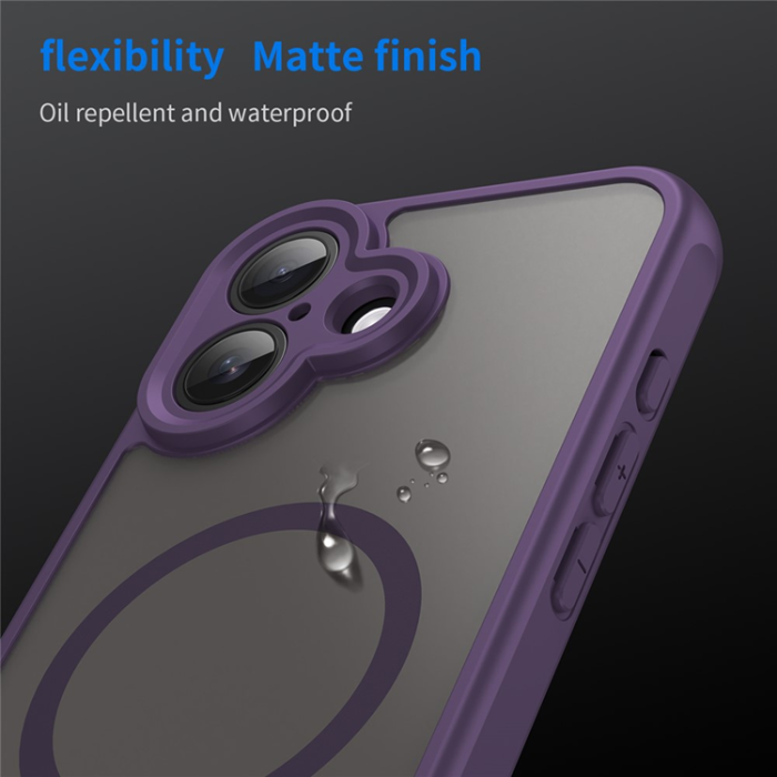 A-One Brand - iPhone 17 Mobilskal MagSafe Anti Drop - Lila