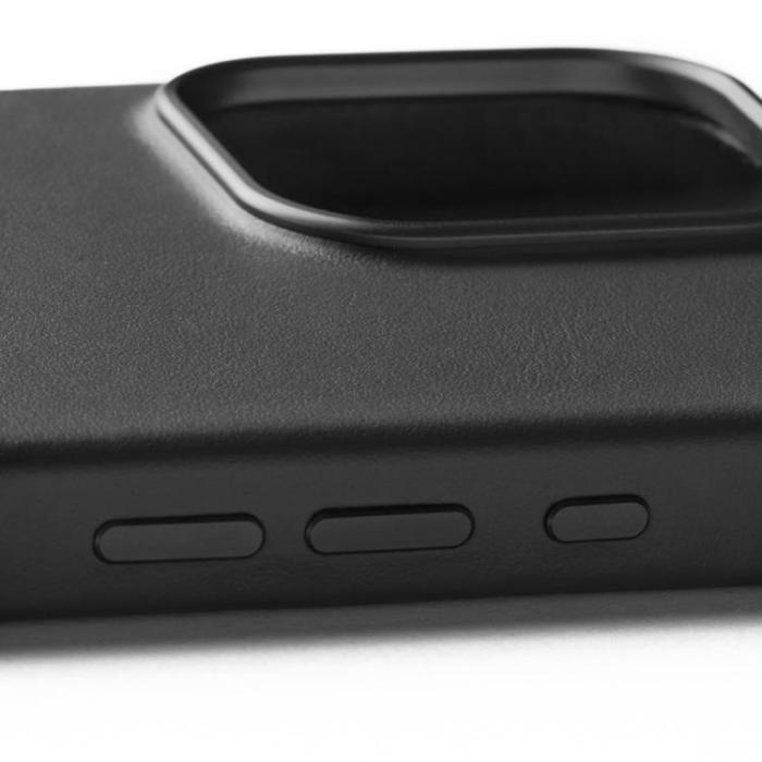 Mujjo - Mujjo iPhone 16 Pro Max Mobilskal MagSafe Läder - Svart